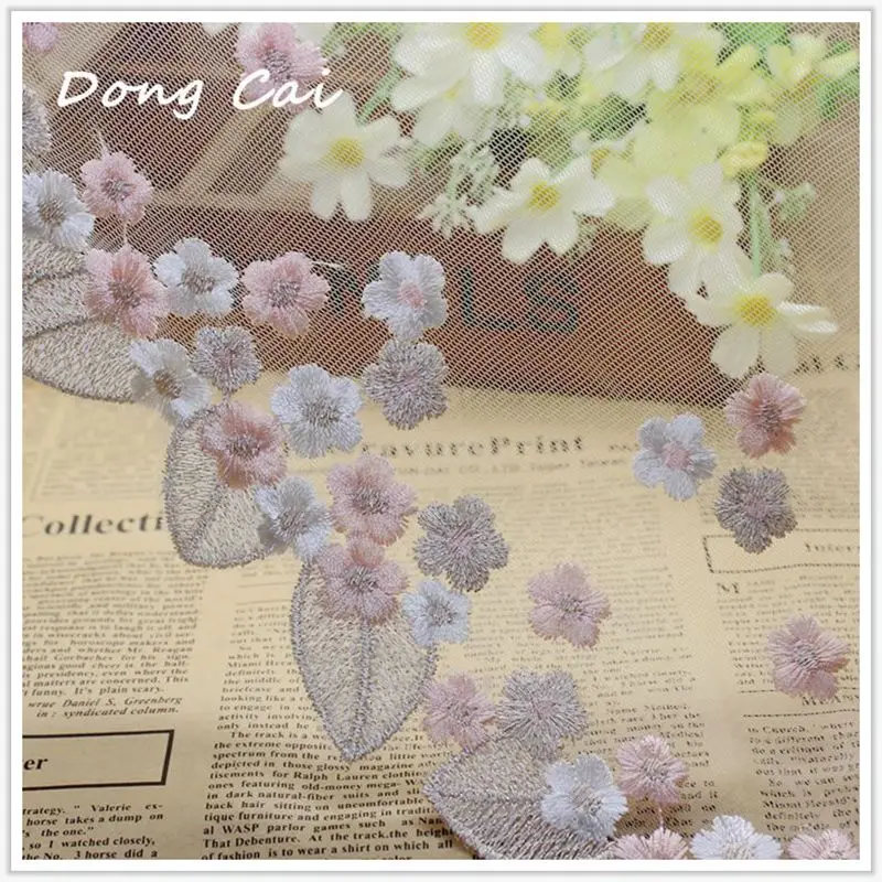 3yrd/лот Размер: 18 см кавайная розовая золотая нить цветок красочная вышитая кружевная отделка ручной работы «сделай сам» Аксессуары для одежды