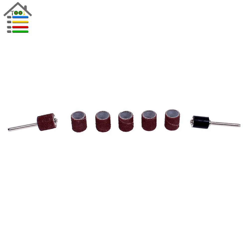 Новинка набор шлифовальных втулок для барабана 100 шт. наждачная бумага резиновые