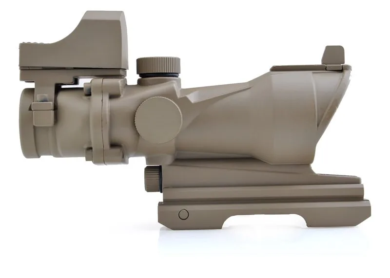 Aim Acog 4X32 прицел красно Зеленая Сетка с QD креплением и мини Красный точка зрения
