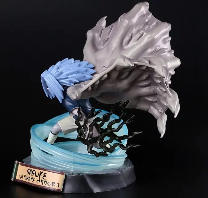 Huong Аниме Фигурка 19 см Наруто Саске Ultimate Chidori ПВХ фигурка Коллекционная модель