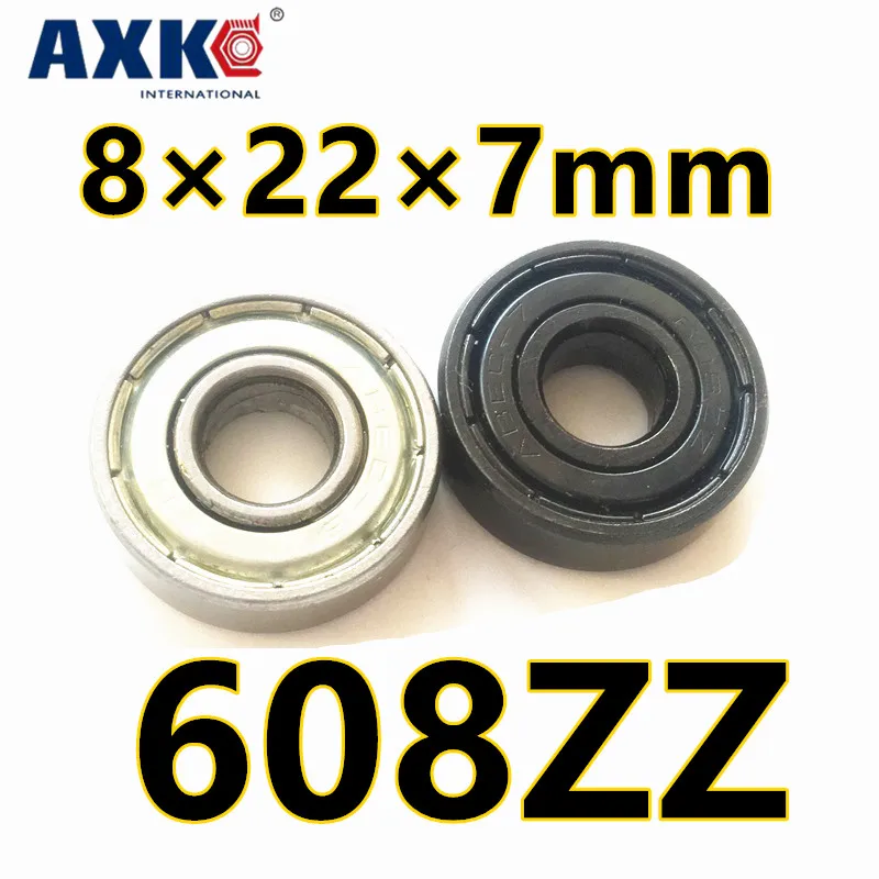 2021 Axk 608 Бесплатная доставка 608zz 608z подшипник Abec7 8x22x7 мм 8*22*7 миниатюрный Zz длинная