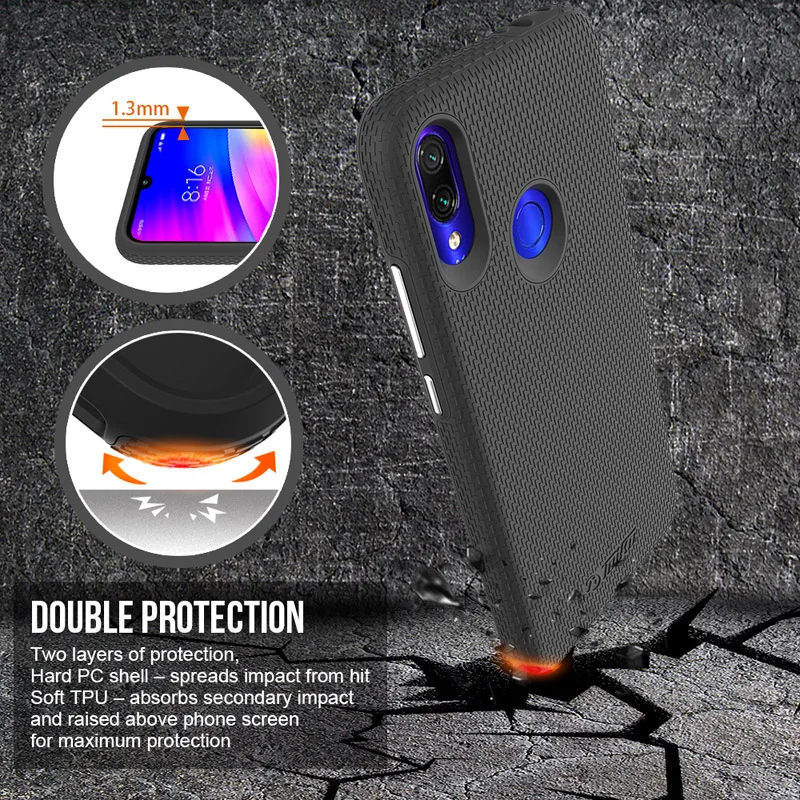 Роскошные противоударные Чехлы TOIKO X Guard для Xiaomi Redmi 7 армированный бампер Жесткий