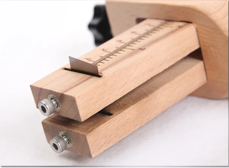 DIY Leather Craft Tools Wood Professional Fix Angle Belt Cutter Divider Wire Slicer | Дом и сад