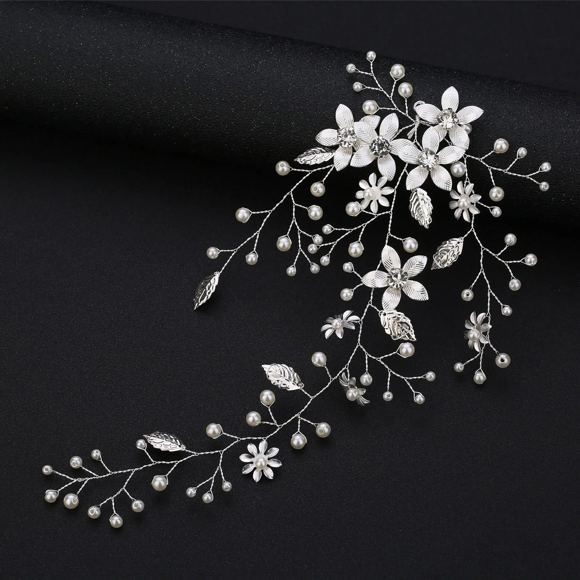 New Headwear Golden Leaf Flower Foreign Trade Headband Wedding Dress Accessories Bridal | Детская одежда и обувь