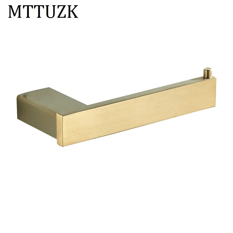 MTTUZK SU304 нержавеющая сталь белый/черный бумажный держатель Матовый золотой рулон