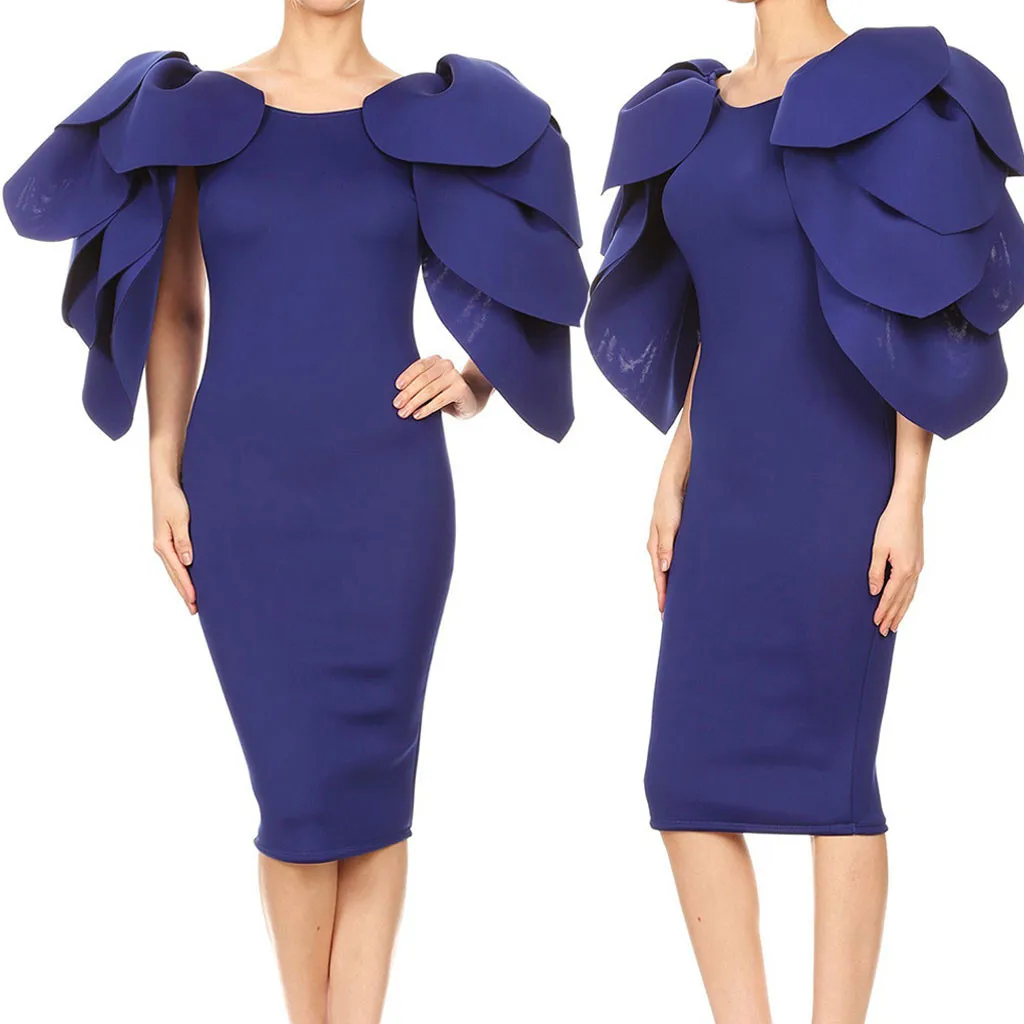 2019 новое модное сексуальное тонкое женское винтажное однотонное платье с