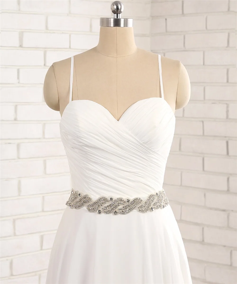 Новинка 2018 романтичные пляжные свадебные платья сексуальный шифоновый дешевый