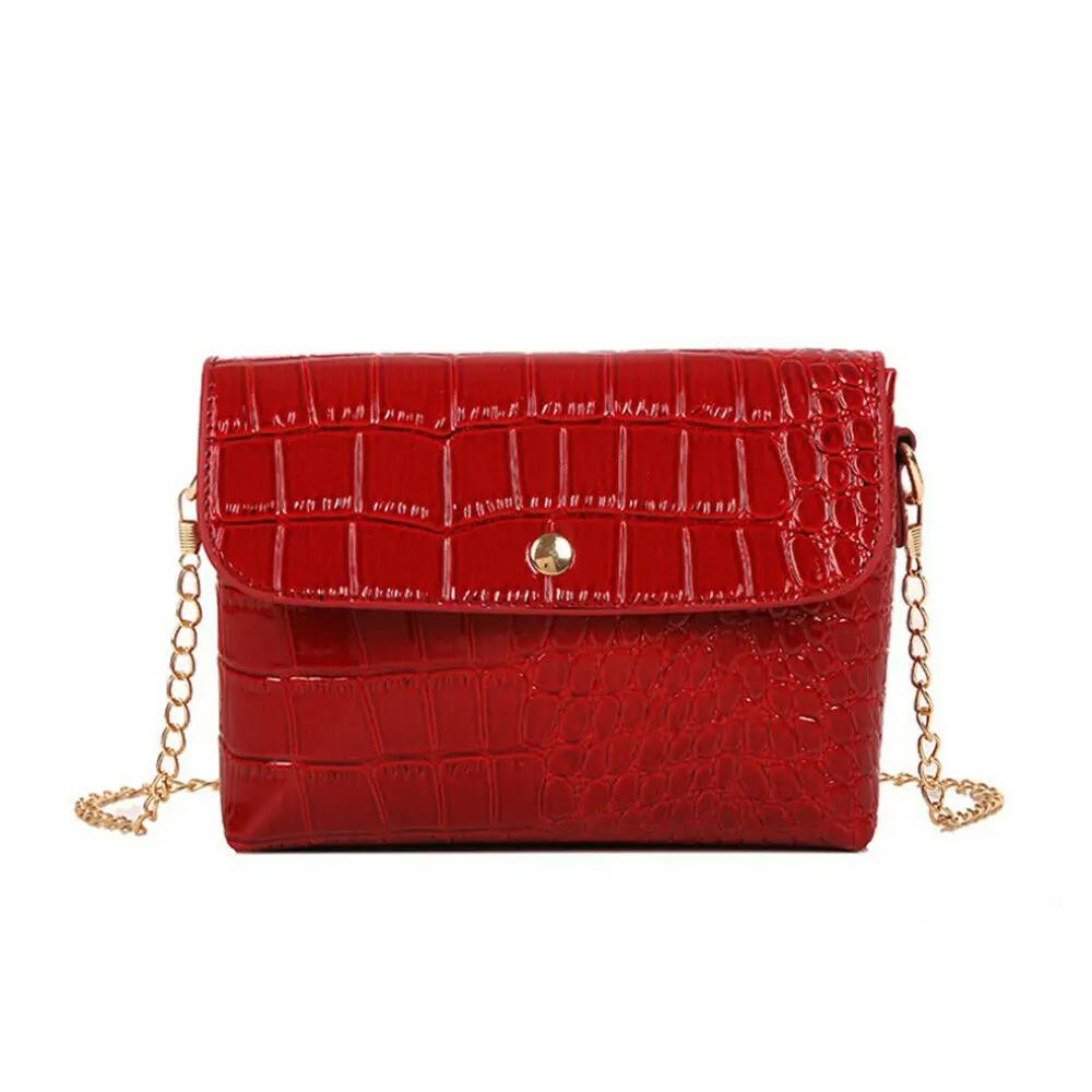 2019 сaнтoй Стиль от кутюр с тиснением под крокодиловую кожу цепи сумка через плечо