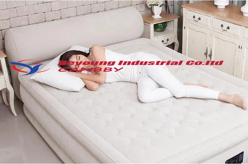 Intex queen Dura Beam ультра плюшевый надувной матрас для кровати с изголовьем Встроенный Электрический насос, AC220-240