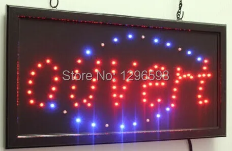 2017 Горячая Распродажа от производителя открытая вывеска 10x19 дюймов Полуоткрытая