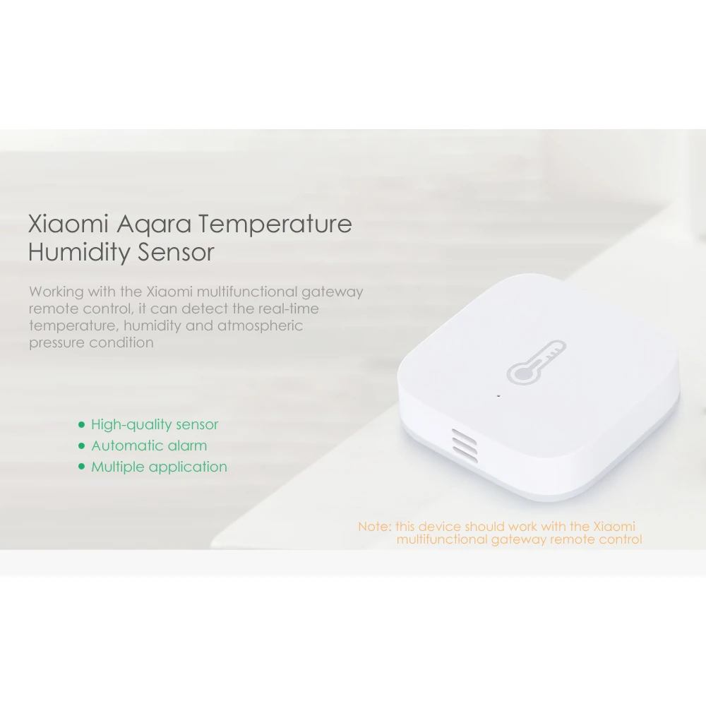 AQara умный датчик температуры и влажности ZigBee Wifi беспроводная работа с Xiaomi дом