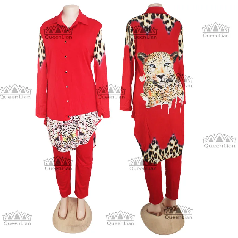 L-XXXXL) африканский дизайн платье Длинный топ с брюки для девушек(TZ04