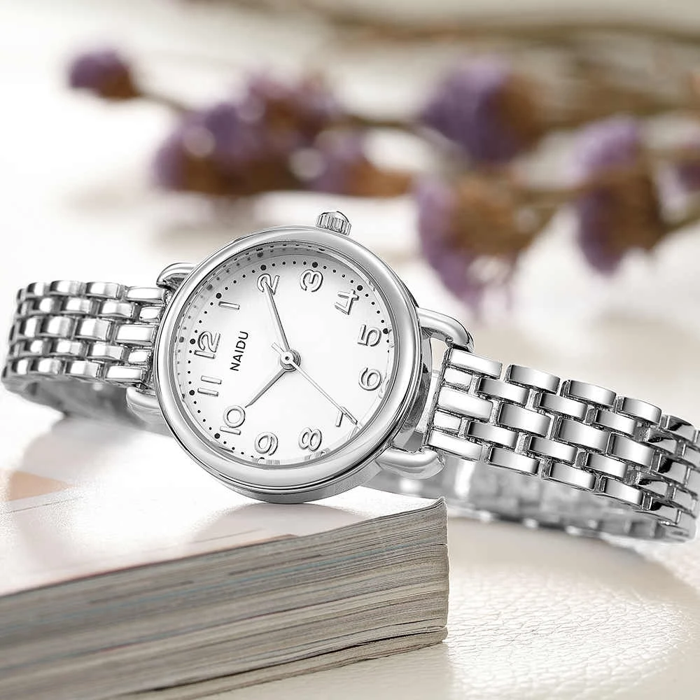 Часы-браслет для женщин Элитный бренд известный нержавеющая сталь Группа