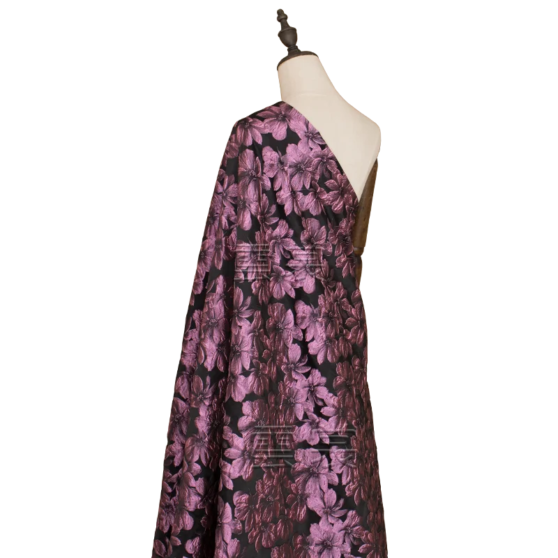 

162cm wide spring and autumn dresses clothing fabric jacquard brocade high-end three-dimensional European fashion fabric dress