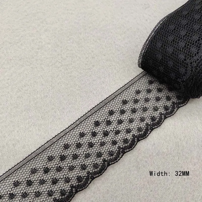 Оптовая продажа 10 ярдов красивое белое кружево поделки сделай