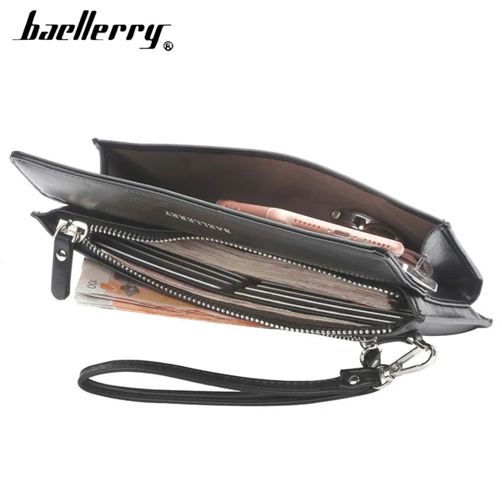 Мужские кошельки Baellerry Большой Вместительный высококачественный деловой