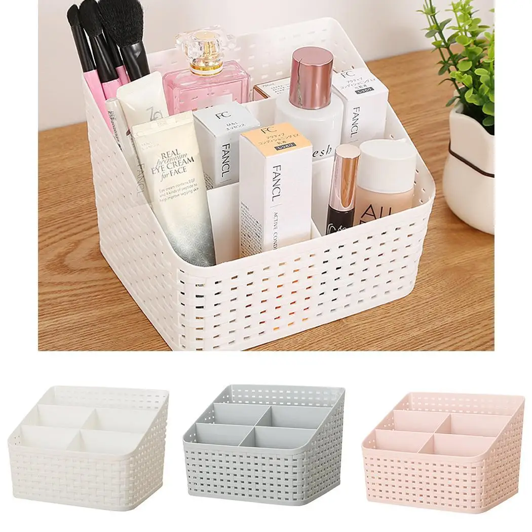 Мульти-сетка контейнер коробка для хранения косметики держатель 5 Сетка серый