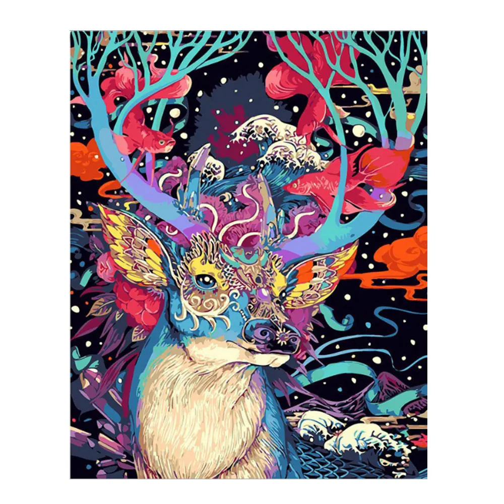 DIY Цифровая живопись пейзаж натюрморт художественное украшение фон росписи