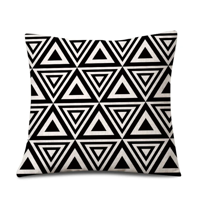 Nordic Black White Panda Line Pillow Case Sleeping Comfortable Soft Children Pattern Cover Home Seat Set | Дом и сад