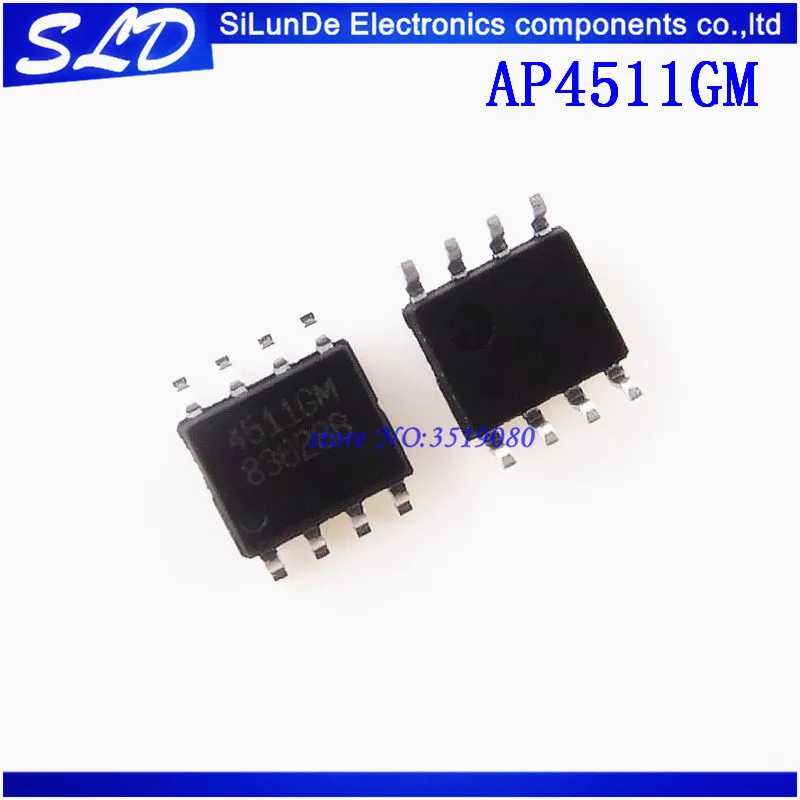 

Free Shipping 100pcs/lot AP4511GM 4511GM AP4511 SOP8 new and original In Stock