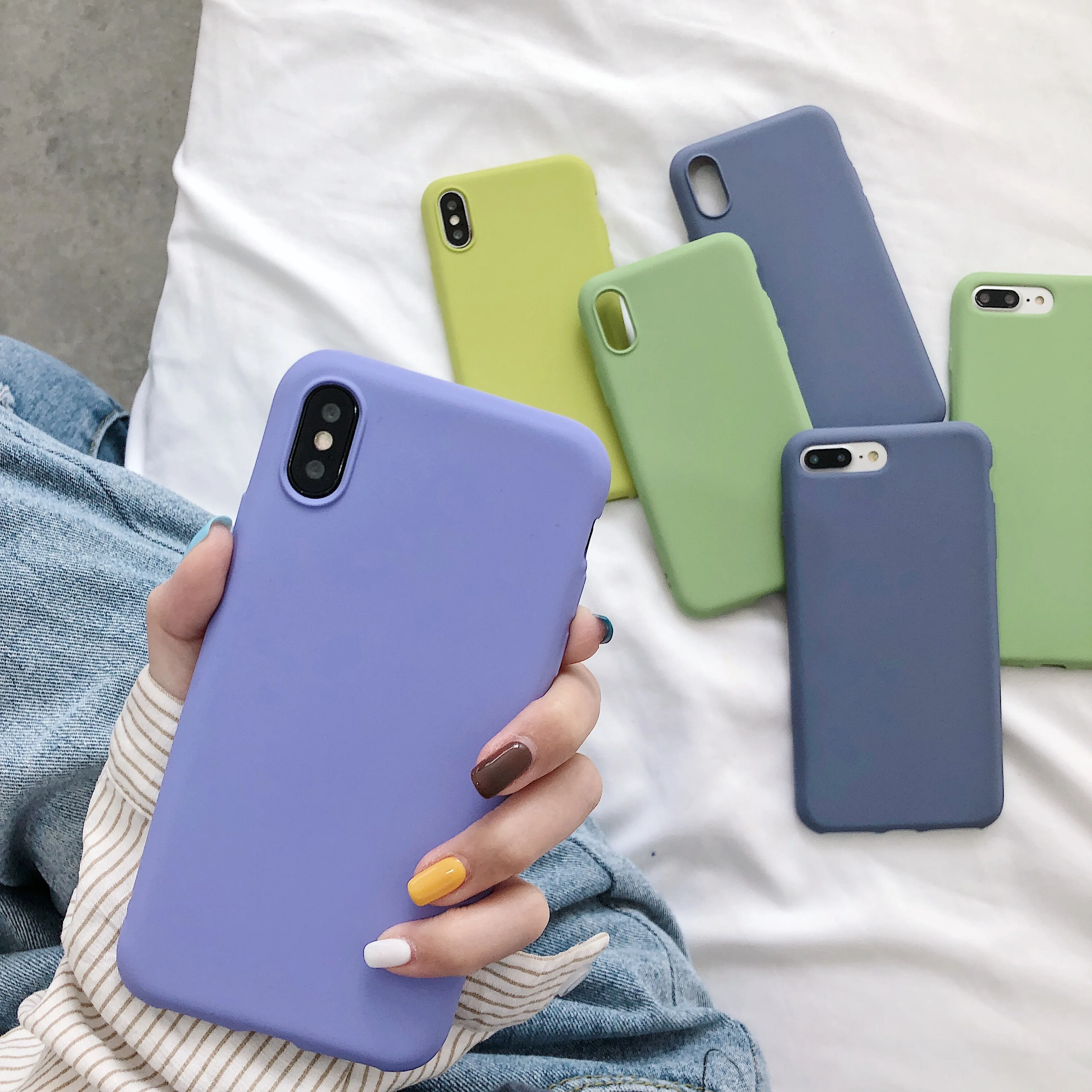 PIXIU нубук кожаный чехол для телефона iPhone 6 7 Plus X XR XS Max мягкая Противоударная задняя