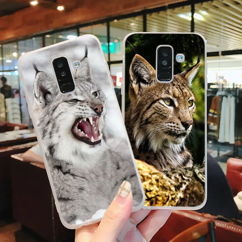 Силиконовый чехол для телефона канадская Рысь Samsung Galaxy A8S A6S A9 A8 Star A7 A6 A5 A3 Plus 2018 2017