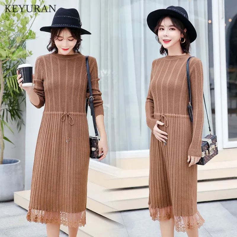 С длинным рукавом Кружева Беременность платья Одежда для беременных Для женщин