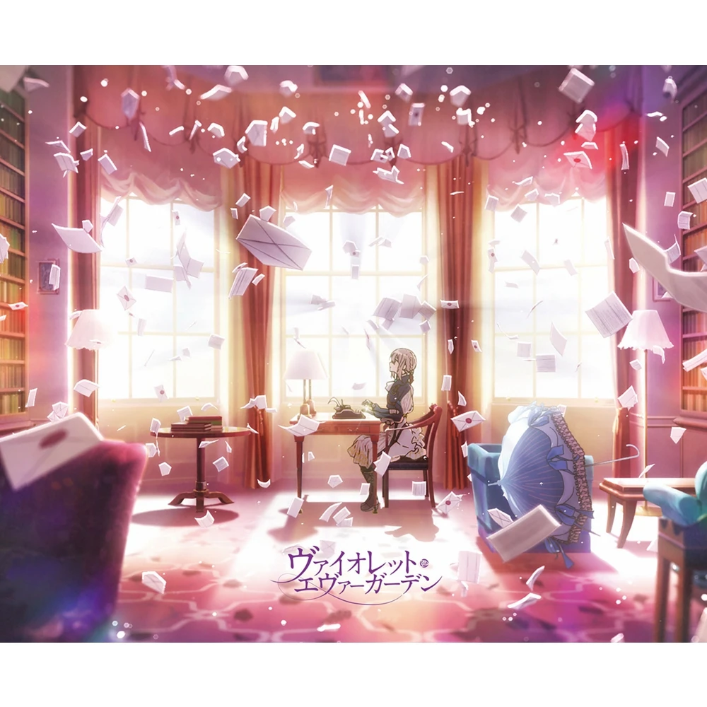 Аниме JK фиолетовый Evergarden героиня Косплей Мышь коврик резиновый Pad 21x26 см для