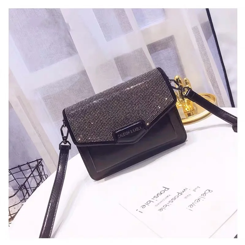 2019 Новый женский пакет моды личности инкрустированный алмазами ограниченный