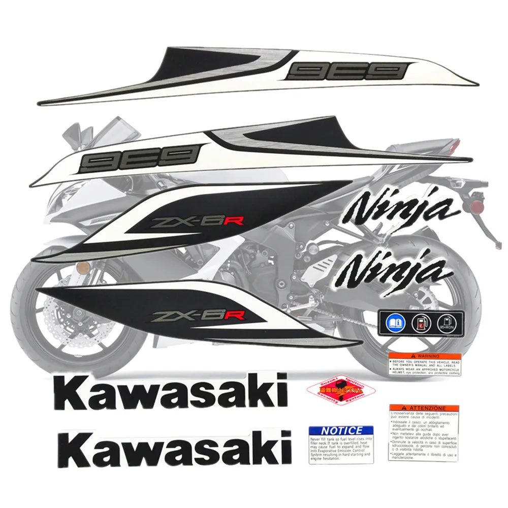 Мотоцикл для Kawasaki NinjaZX6R 13 Ninja ZX 6R 2013 ZX6R наклейка полный комплект аппликация Высокое качество наклейка на весь автомобиль