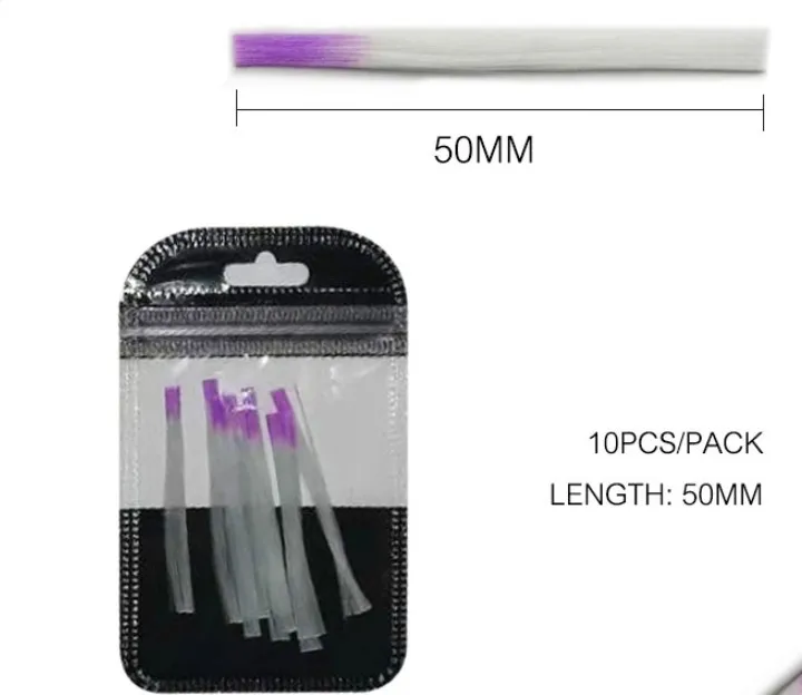 10 PCS Pack 10 шт. волоконное стекло для наращивания ногтей Fibernails поли гель форма для ногтей шелк наращивание маникюра акриловые наконечники инструменты для обертывания - Цвет: 10 PCS Pack