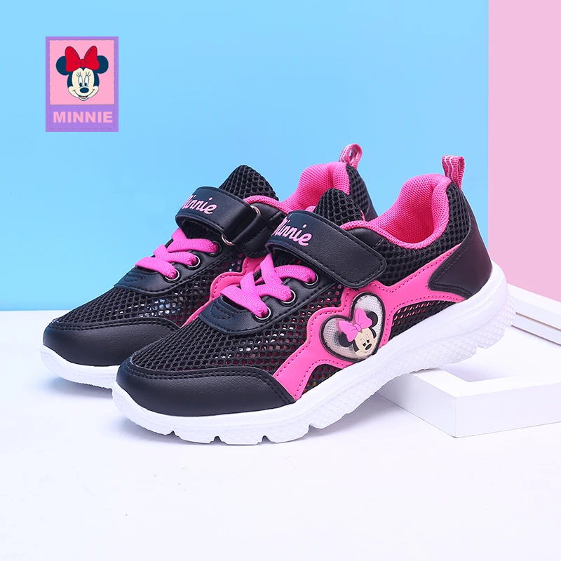 Disney children's casual shoes Minnie spring summer boys girls mesh breathable sneaker for kids size 31-37 | Детская одежда и