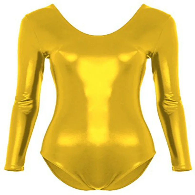 10 цветов с длинным рукавом блестящая металлизированная лайкра спандекс круглый