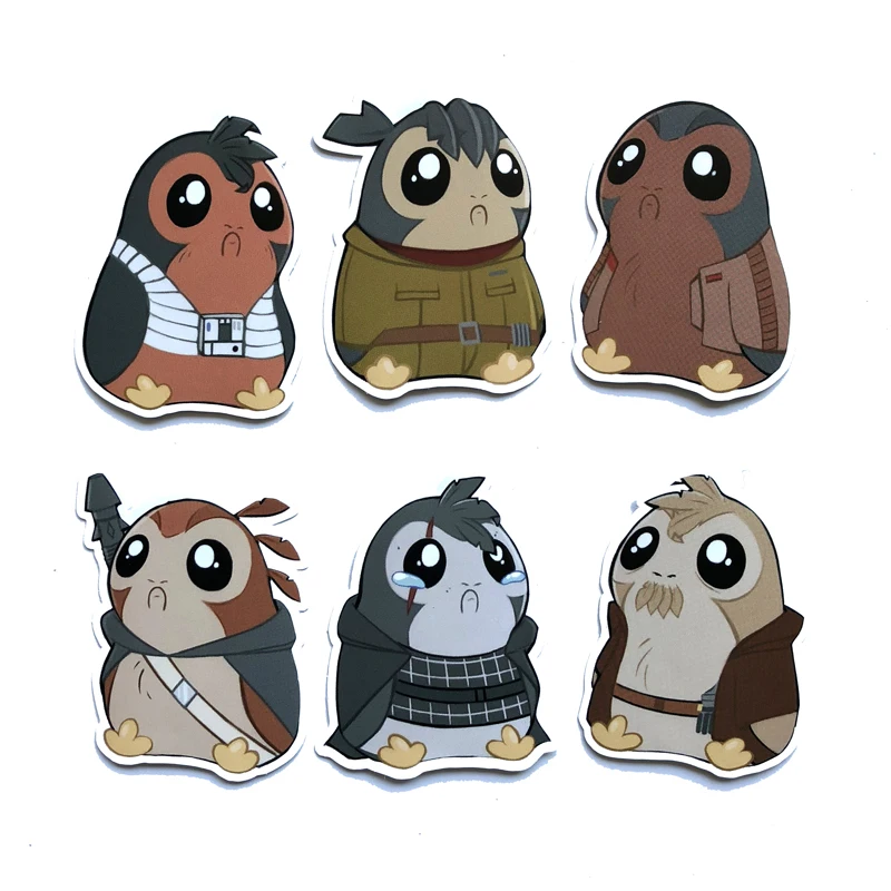 40 шт. Звездные войны 8 Polgers Bird Porgs стикер багаж чемодан ноутбук мобильный телефон