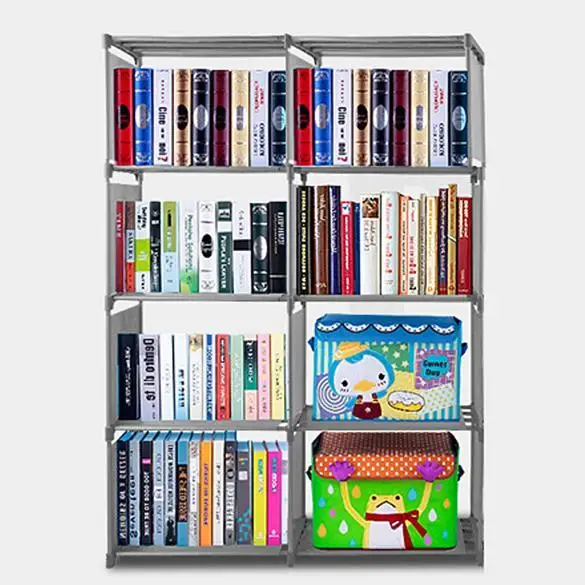 Книжный шкаф 4 полки для хранения книжная полка деревянная мебель 13 шт. 10 шт. 26 шт. Регулируемая книга 7 шт. 48 шт. стеллажи 5 шт