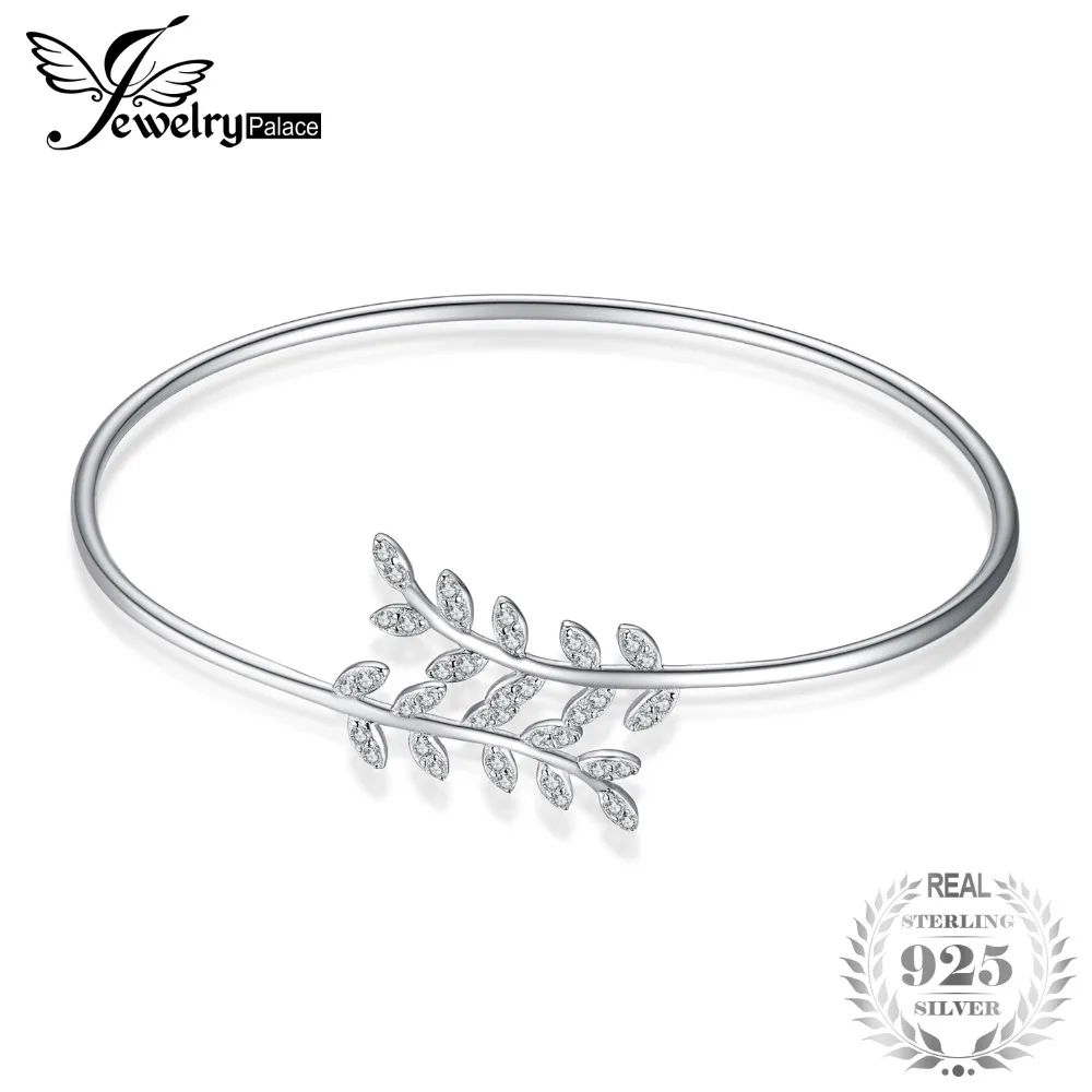 JewelryPalace Мода создан синий шпинель фианит Регулируемый Браслет манжета браслеты