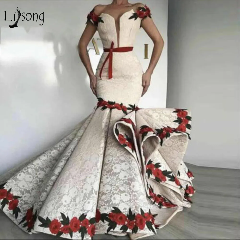 Женское винтажное вечернее платье It's yiiya длинное кружевное с цветочной
