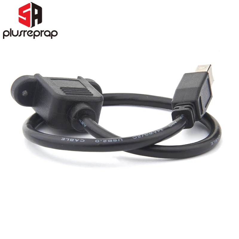 30 см USB вневписанный выносный кабель печатфющего интерфейса usb b мужчин и женщин B разъем провода принтера Панель крепление удлинитель разъем адаптера для 3D-принтеры