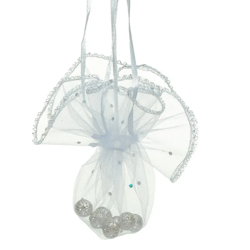 25 шт см Dia.White Organza Сумки свадебный подарок ювелирные изделия мешочки Новые DIY