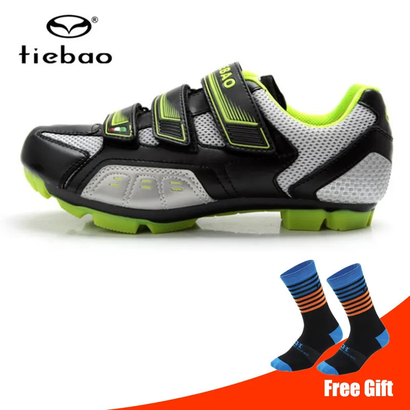 add socks Tiebao MTB велосипедная обувь мужские кроссовки добавить педаль SPD набор горный велосипед велосипедный гоночный цикл Sapatilha Ciclismo MTB спортивная обувь - Цвет: add socks