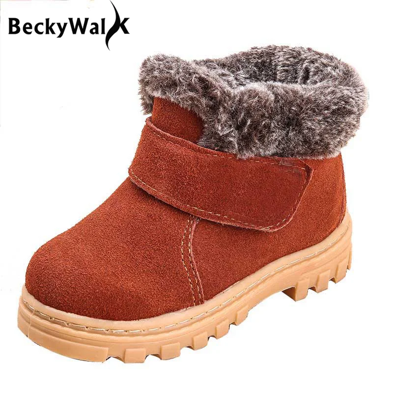 Детские зимние ботинки ботильоны для мальчиков и девочек повседневные кроссовки