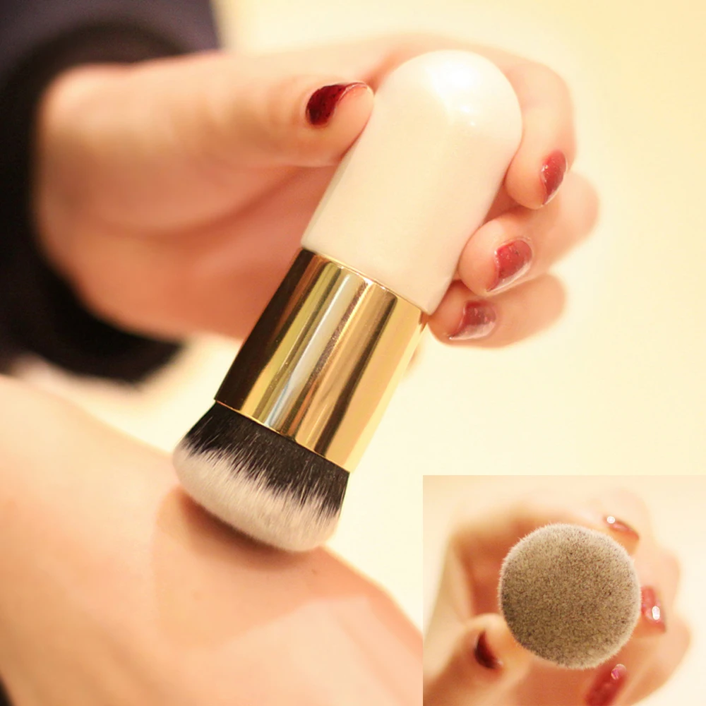 Новая плоская кисть буферное основание аэрографа порошок макияж кисти
