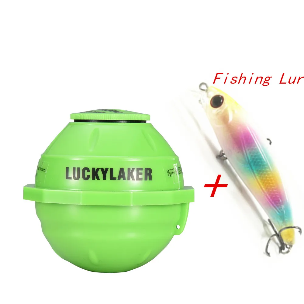 FF916 Fish Finder Lucky Wi-Fi Sonar эхолот FF916 беспроводной более глубокий эхолот 50 м/164ft морская сигнализация глубина для Iphone Android эхолот - Цвет: FF916 Fish Finder