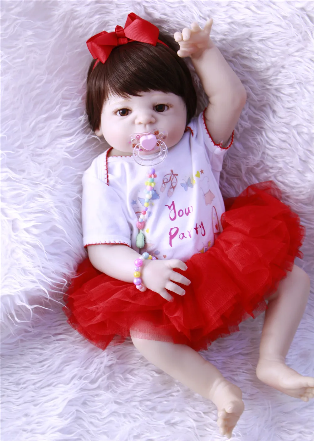 23 &quot57 см полный силиконовые куклы Reborn Младенцы Настоящее сенсорный Bebe живой