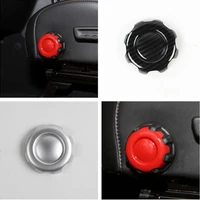 seat adjustment knob frame cover trim fit for jeep wrangler jl 2018 2022 red carbon fiber abs car interior accessories parts
