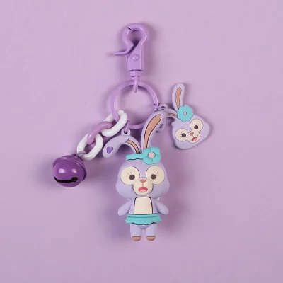 BR-10 Милый мультяшный клубничный медведь stellalou Rabbit брелок животное кукла брелок рюкзак аксессуары брелоки держатель для ключей - Цвет: BR-10