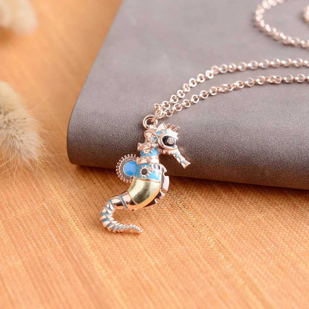 DoreenBeads модное ожерелье в стиле стимпанк цепочка из розового золота кулон