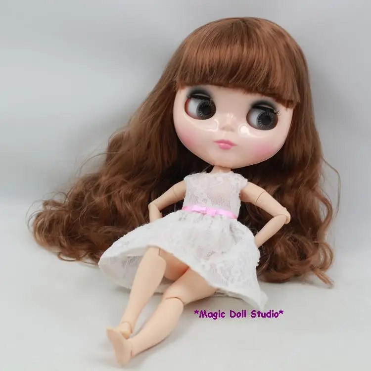 12 дюймовая кукла BJD NeoBlythe BrownLong Hiar голая Blyth пластиковая розничная Neoblythe [NBL028]|doll