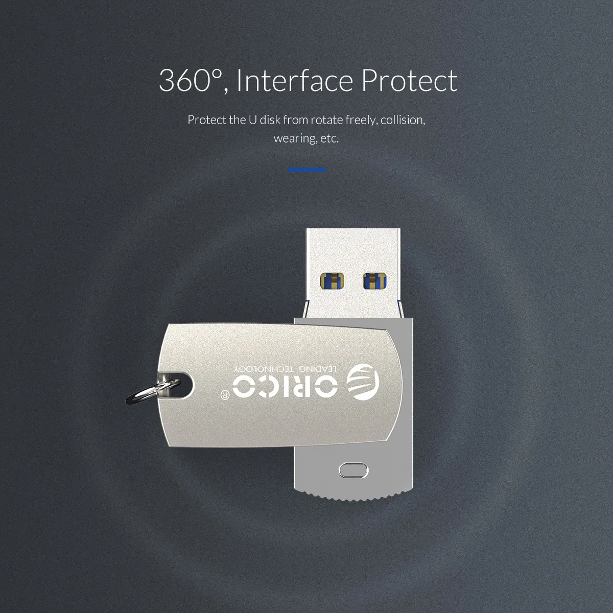 ORICO 64GB 32GB 16GB U disk USB Flash Drive USB3.0 Type A Interface Flash Drive with Lock Design For Mobile Phone Computer