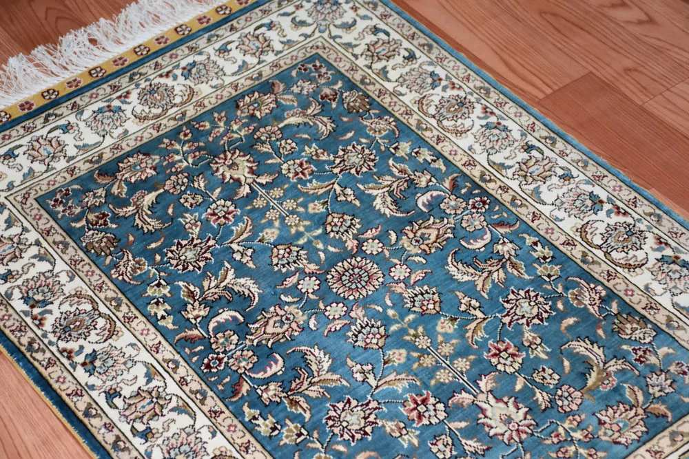 2ftx3ft 61 см x 91 230 линий в продаже цена Китайский handknotted 100% чистого шелка ковер / ковры